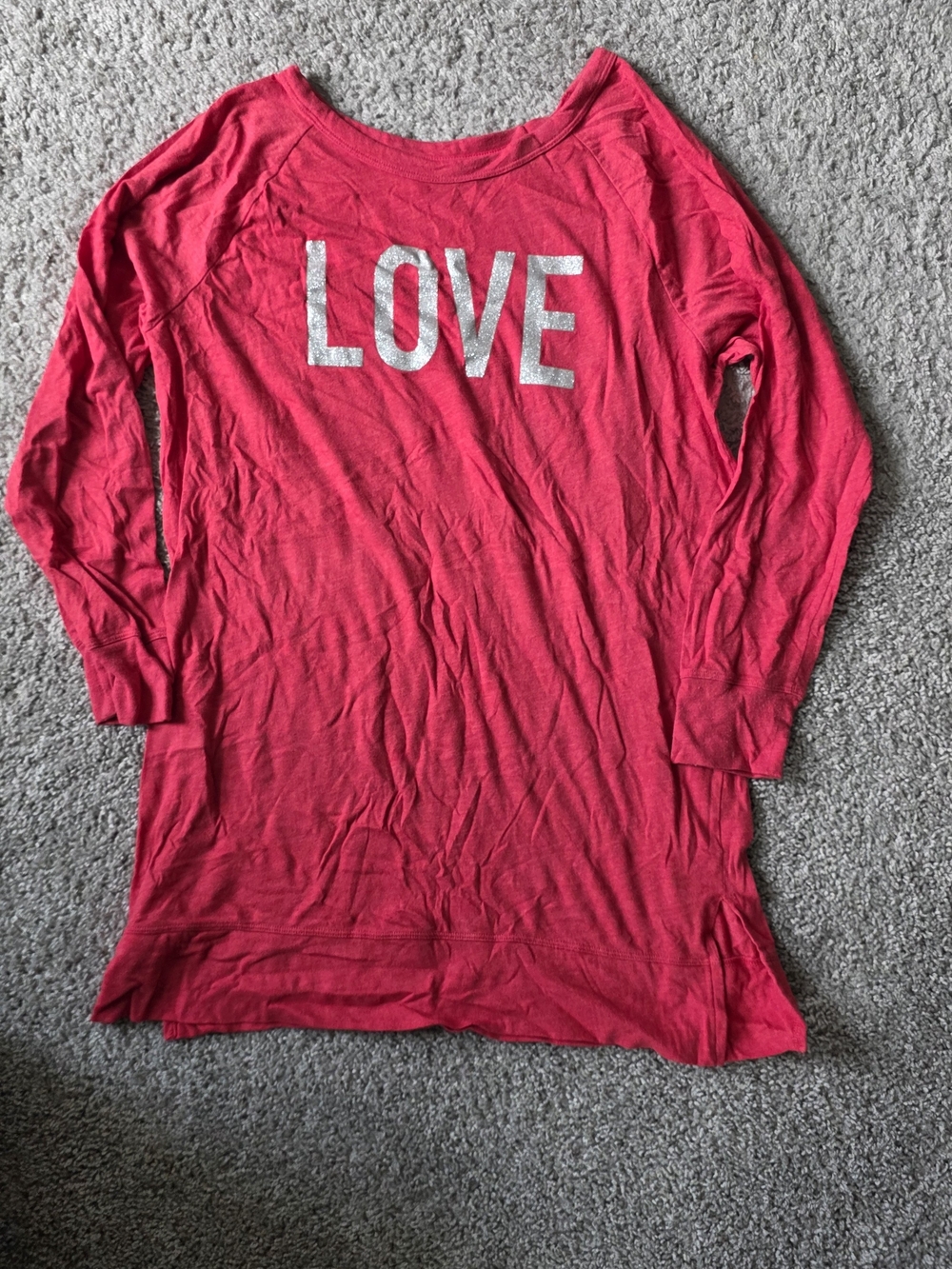 Victoria’s Secret Pink “LOVE” Sleep Shirt Nightgown Size Medium